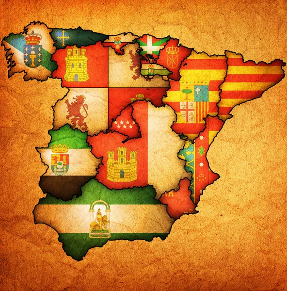 Administration map of spain — Stock Photo, Image