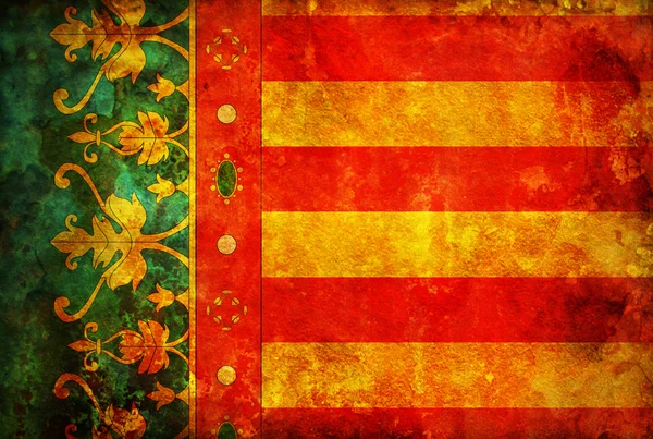 Flagge von Valencia — Stockfoto