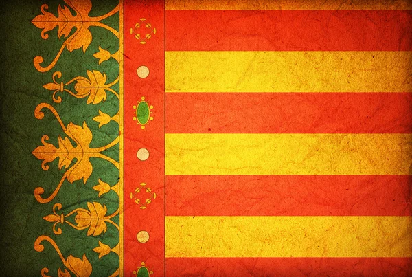 Flagge von Valencia — Stockfoto