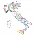 カンパニア州地域でイタリアの地図 ストック写真 C Michal812