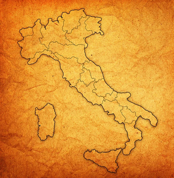 Mapa Włoch — Zdjęcie stockowe