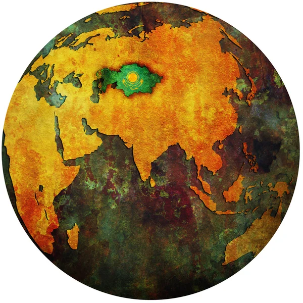 Kazakistan harita üzerinde