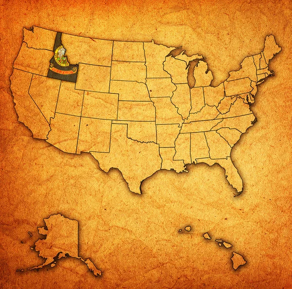 Idaho on map of usa — Stock Photo, Image