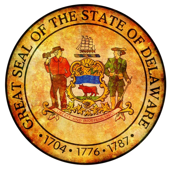 Escudo de armas de Delaware — Foto de Stock