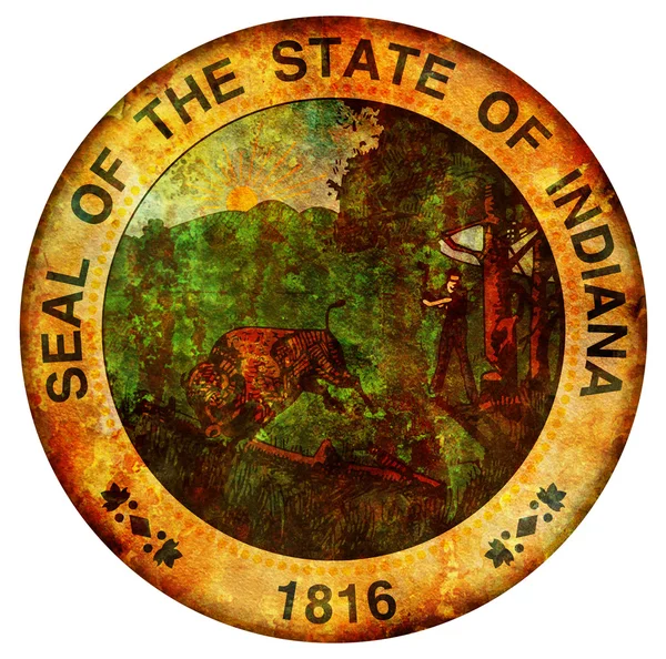 Indiana coat of arms — Stock Photo, Image