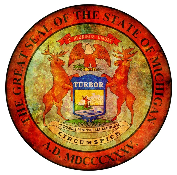 Michigan coat of arms — Stock Photo, Image