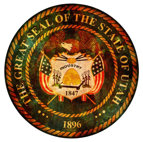 Utah coat of arms — Stock Photo, Image