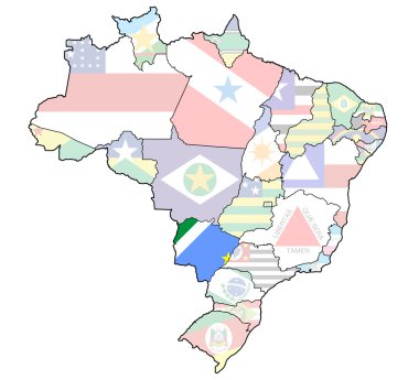 Mato grosso Brezilya harita üzerinde sul devlet yapmak