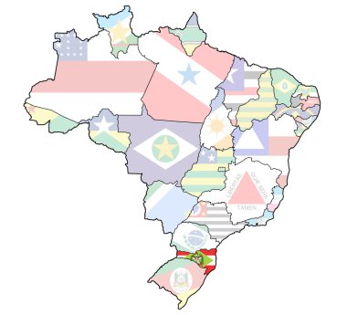 Santa catarina durumuna harita Brezilya