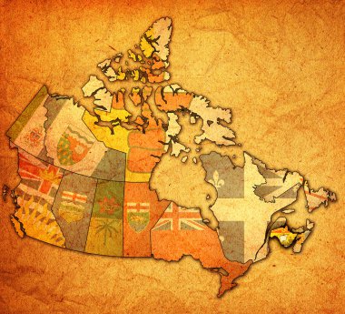 New brunswick Kanada Haritası üzerinde