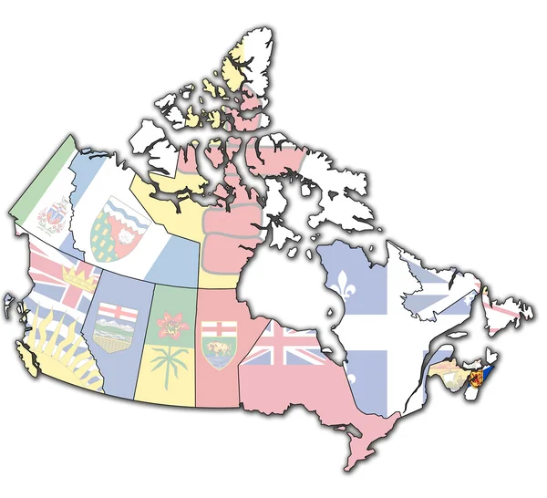 Nova scotia kaart van canada — Stockfoto