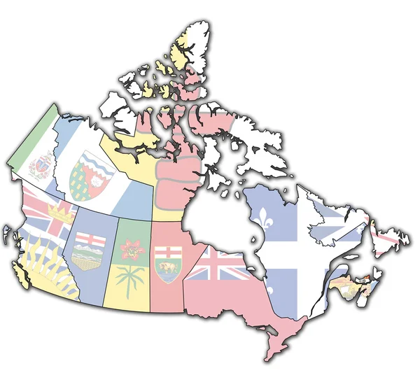 Prince edward island auf der Karte von Kanada — Stockfoto