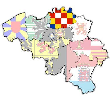 Antwerp, Belçika harita üzerinde