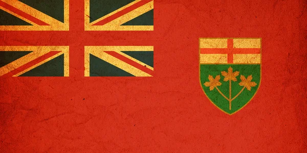 Ontario-Flagge — Stockfoto