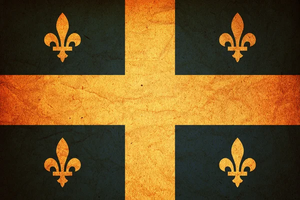 Quebec Flagge — Stockfoto