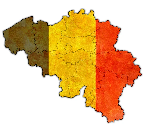 Mapa Belgii — Zdjęcie stockowe