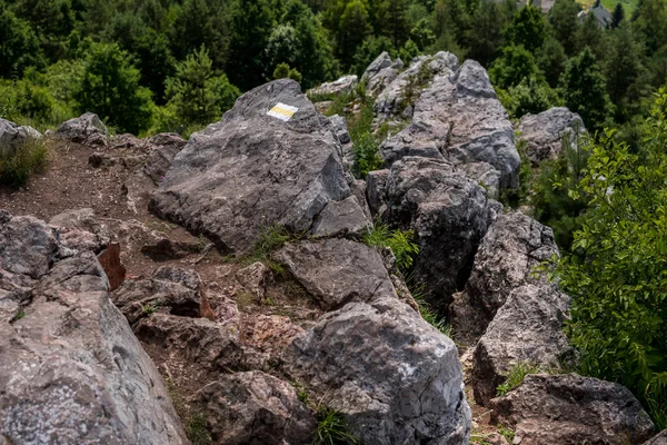 Paysage Vallonné Miedzianka Qui Est Des Sommets Des Montagnes Sainte — Photo