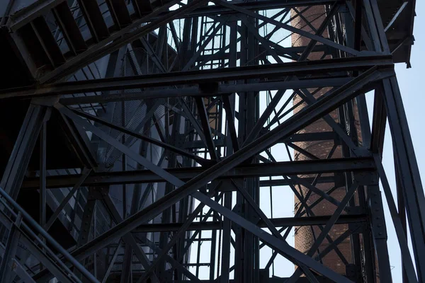 Çelik Fabrikasının Bir Parçası Olan Metal Fabrikası — Stok fotoğraf