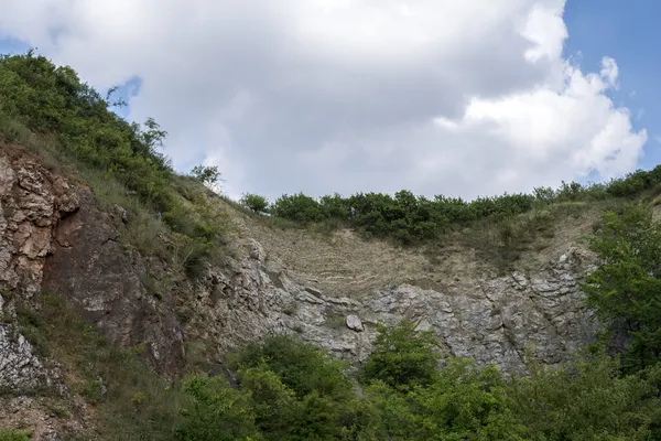 Kőzetképződés Részletei Egy Régi Kőbányában — Stock Fotó