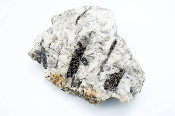 Biotite Mineral Rock Isolated White Background — Stockfoto