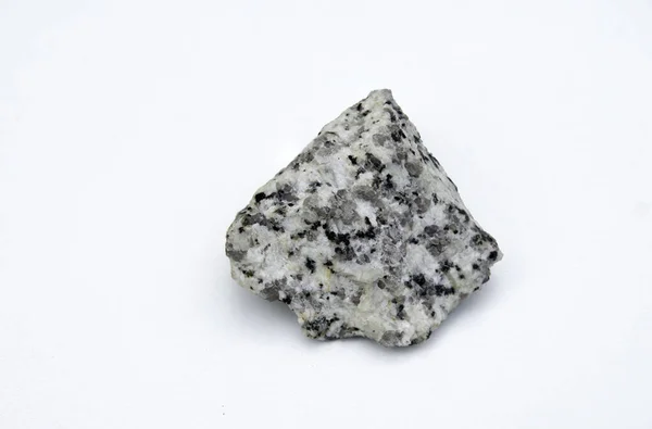 Granite Igneous Isolated White Background — 图库照片