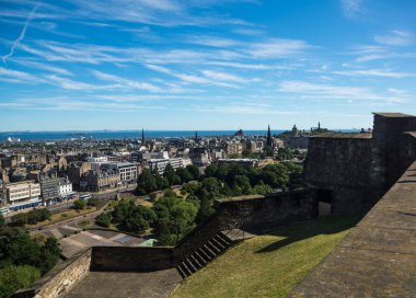 İskoçya 'nın başkenti Edinburgh' un şehir manzarası