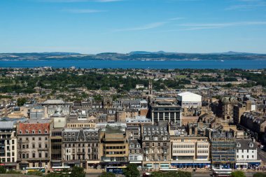 İskoçya 'nın başkenti Edinburgh' un şehir manzarası