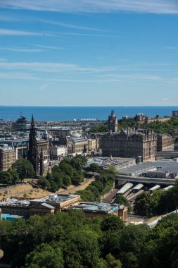 İskoçya 'nın başkenti Edinburgh' un şehir manzarası