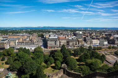 İskoçya 'nın başkenti Edinburgh' un şehir manzarası