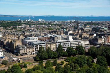 İskoçya 'nın başkenti Edinburgh' un şehir manzarası