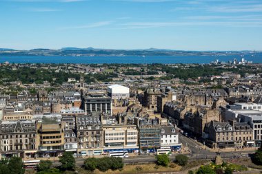 İskoçya 'nın başkenti Edinburgh' un şehir manzarası