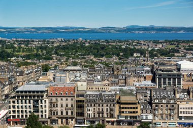 İskoçya 'nın başkenti Edinburgh' un şehir manzarası