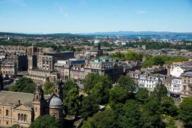 İskoçya 'nın başkenti Edinburgh' un şehir manzarası