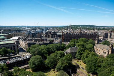 İskoçya 'nın başkenti Edinburgh' un şehir manzarası
