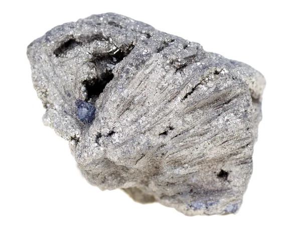 광물 Pyrite의 고립 된 샘플 — 스톡 사진