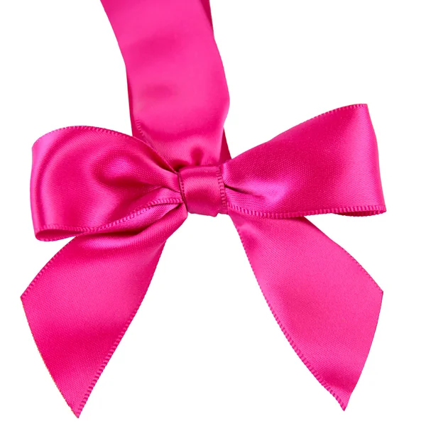 Pink Satin Bow — Stock Photo, Image