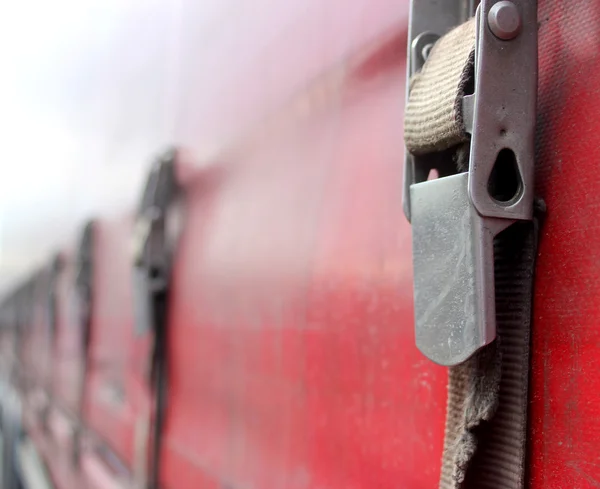 Veiligheid gespen op een vrachtwagen — Stockfoto