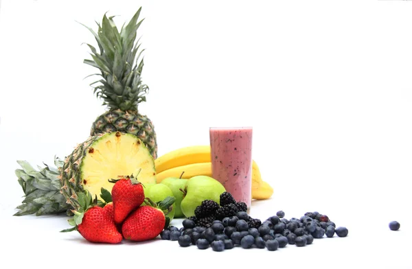 Blended frischer Fruchtsaft Smoothie Stockfoto