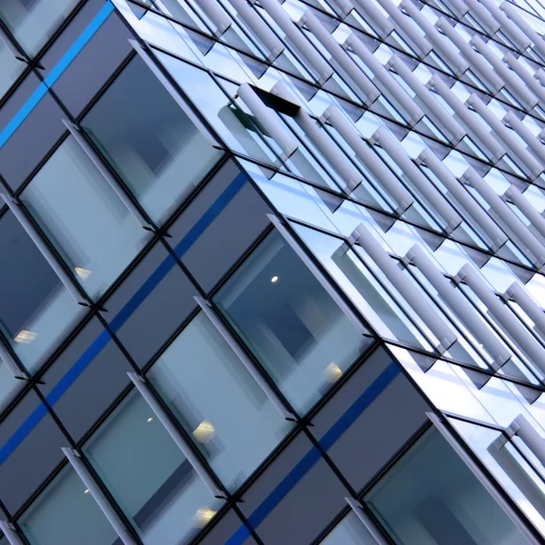 Glas en staal bouwconstructies — Stockfoto