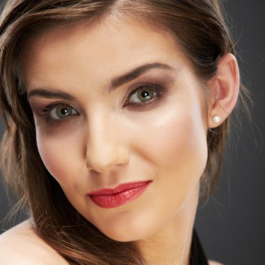 güzellik kadın yüzünü kapatmak dikey.