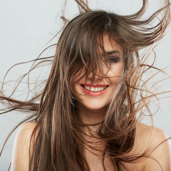 Vrouw haar stijl mode portret. geïsoleerd. — Stockfoto