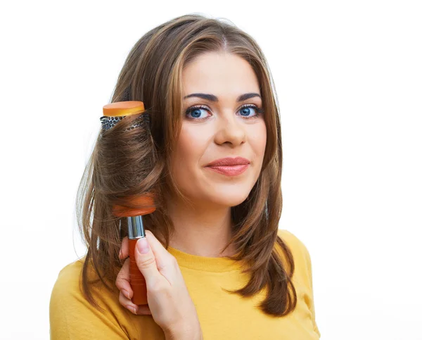 Style de cheveux de femme portrait — Photo