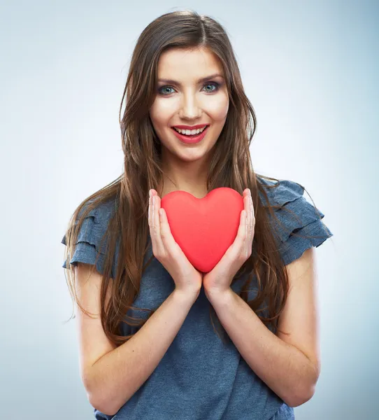 Krásná žena valentine den symbol. — Stock fotografie