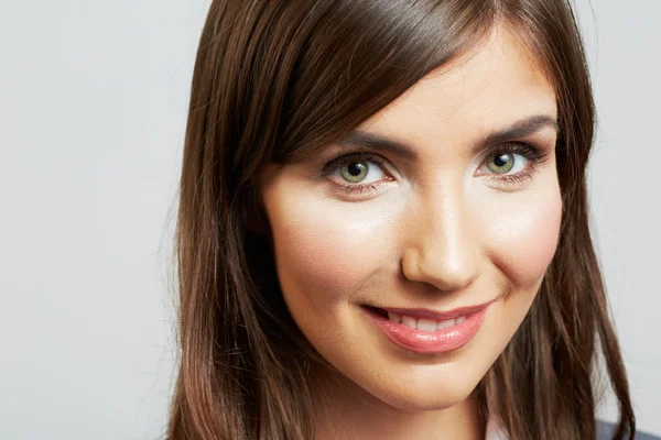 Mujer de negocios retrato aislado en blanco — Foto de Stock