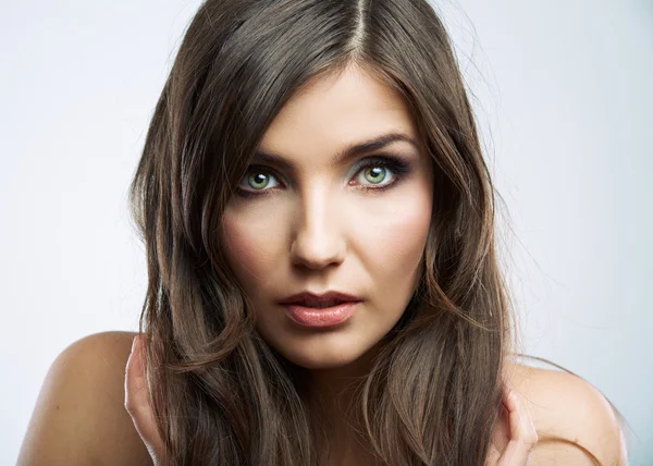 Woman face close up beauty portrait. — Stock Photo, Image