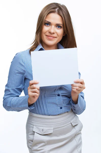 Lächelnde junge Geschäftsfrau — Stockfoto