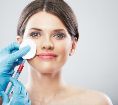 güzellik kadın yüz cerrahisi kapatmak dikey.