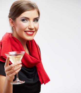 genç kadın izole portre