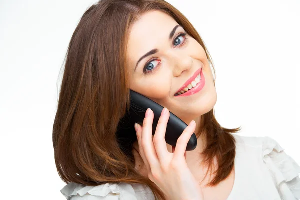Estudiante femenina con teléfono — Foto de Stock