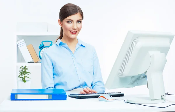 Mujer de negocios trabajando en la oficina . —  Fotos de Stock